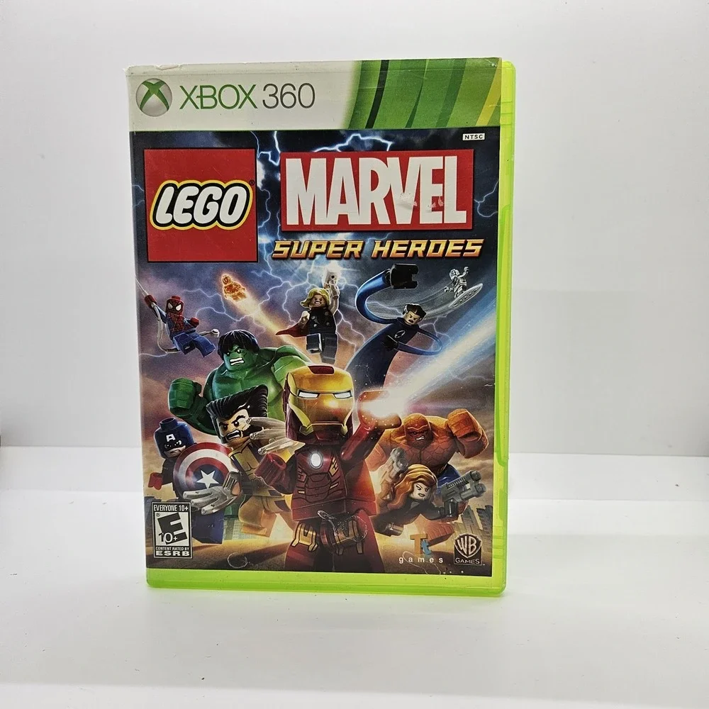 LEGO Marvel‎ Super Heroes Xbox 360 CIB Complete Hulk Iron Man NTSC